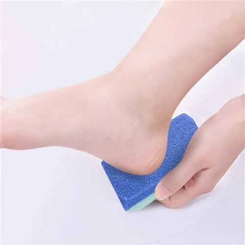 Foot Pumice Stone for Feet Hard Skin Callus Remover and Scrubber (Pack of 2) (Blue&Purple)