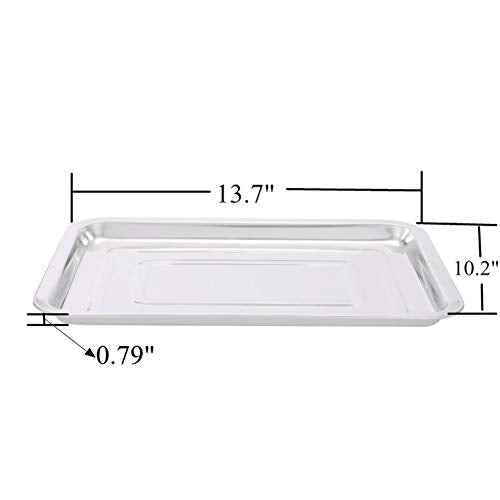 New Star Tattoo 3 Pack Stainless Steel Tattoo Trays 13 1/2" x 10" Dental Body Piercing Instrument Tool Flat