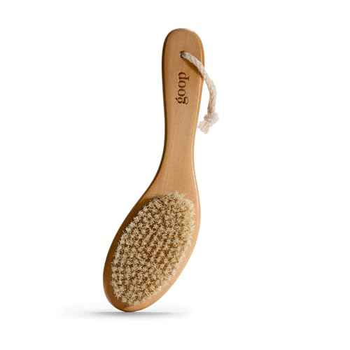 goop Beauty Dry Brush | Detoxifying Body Exfoliator | Wooden Handle with Natural Biodegradable Sisal Fibers | Sweeps Away Dead Skin | FSC Certified
