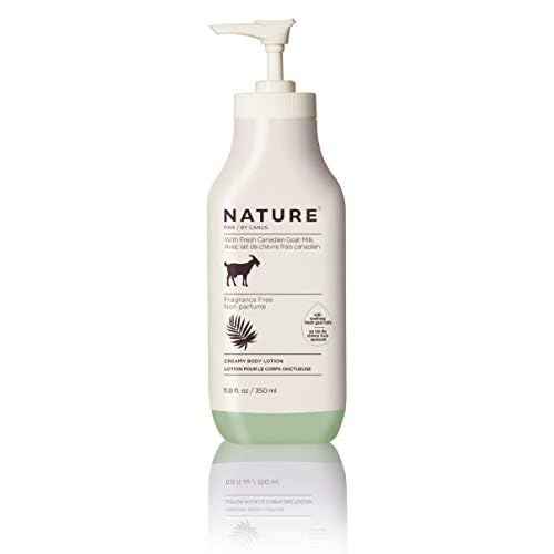 Nature by Canus Creamy Body Lotion, Fragrance Free, 11.8 Oz, With Smoothing Fresh Canadian Goat Milk, Vitamin A, B3, Potassium, Zinc, and Selenium
