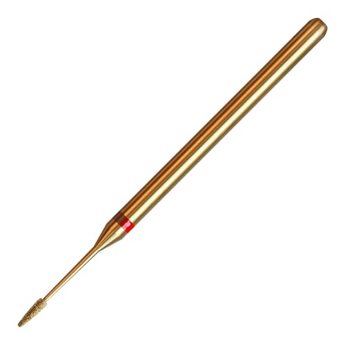 1mm Mini Cone Cuticle Clean Nail Drill Bit, Titanium Series Russian Diamond Nail Bits Professional Safety Under Nail Cleaner for Cuticle Dead Skin, Electric Nails Accessories, Fine