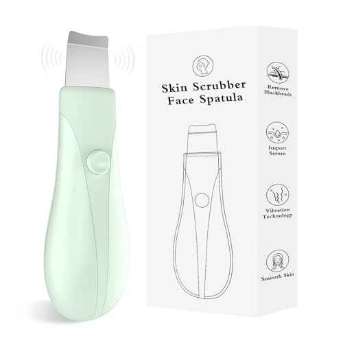 Skin Scrubber Face Spatula Skin Spatula Pore Cleaner Blackhead Remover Tools for Facial Deep Cleansing Skin Care Tool for Men and Women (Green)