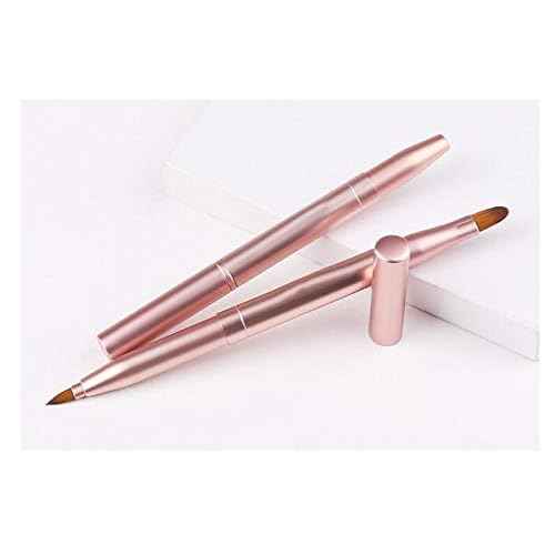Exquisite Professional Lip Brush Applicators-Retractable Lipstick Brushes- Lipstick Gloss Makeup Brush Tool For Women and Girls (Two-Head)