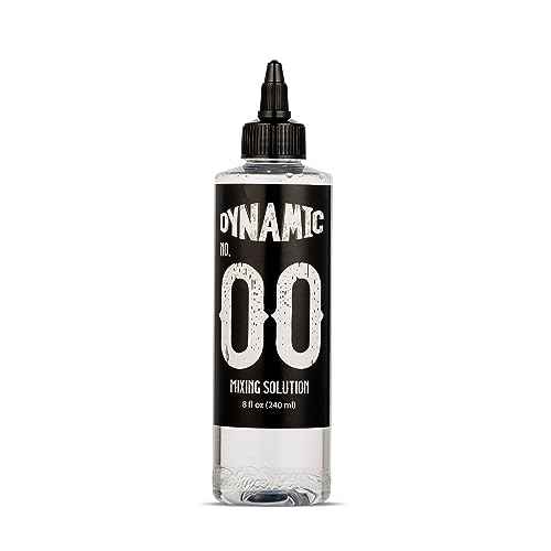 Dynamic Color Co.- No. 00 Tattoo Ink Mixing Solution, Premium Shading Solution Tattoo for Artists, Purest Hospital-Grade Water Mixed with Witch Hazel for Soothing Quality and Visible Smoothness (4)
