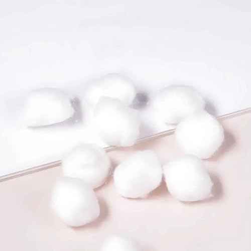200Pcs White Cotton Balls Pure Natural Cotton Balls for Makeup Removal, Outdoor Traveling