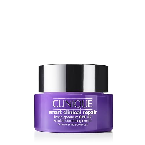 Clinique Smart Clinical Repair Broad Spectrum SPF 30 Wrinkle Correcting Cream with Peptides, Hyaluronic Acid + Glycerin | Protecting + Repairing
