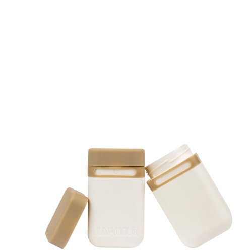 Junamour Leakproof Travel Toiletry Bottles Set | Stackable TSA Approved Reusable Containers | 3 Sizes 3oz, 2oz, 1oz | Travel Size Bottles for Shampoo, Lotion, Toiletries (3 Large (3.4oz))
