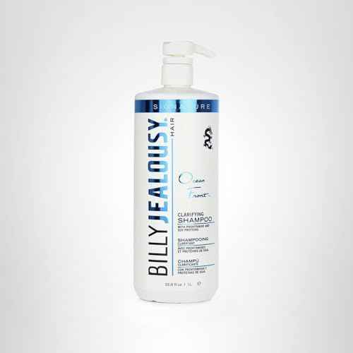 Billy Jealousy Ocean Front Clarifying Shampoo for Build Up, Excess Oil, Dirt, Product & Hard Water, Refreshing Oily Hair Shampoo for Men, Scalp Detox Unclogs Hair Follicles, Paraben-Free, 33.8 Fl Oz