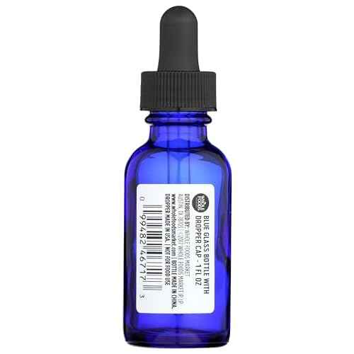 Whole Foods Market, Blue Glass Bottle with Dropper Cap, 1 Fl Oz
