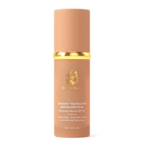 Bio Mimic Foundation Medium Spectrum by Forever Bloom; Protecting from Sun with SPF50; for Gym, Sports, Dancing