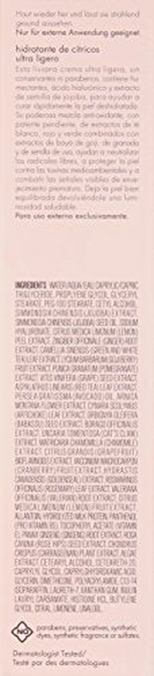 June Jacobs Ultra Light Citrus Moisturizer, 1.7 Fl Oz