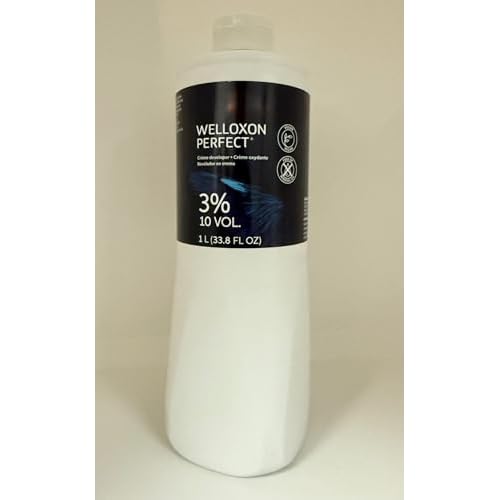 Welloxon Perfect 10 Volume / 3% Cream Developer 33.8oz, for Koleston Perfect Hair Color, Toning and Root Touch-ups