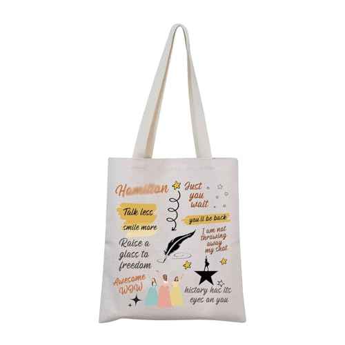MNIGIU Musical Merch Theatre Gift Musical Tote Bag Musical Fan Gift