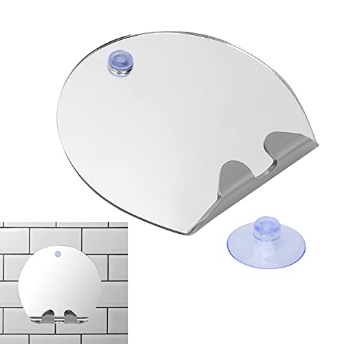 Shower Mirror, Fogless Suction Cup Mirror with Holder Suction Cup for Shower for Makeup