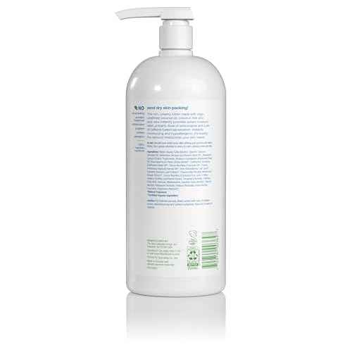 Alba Botanica Daily Moisturizing Lotion, Dry to Very Dry Skin, with Shea Butter and Coconut Oil, 32 Oz (Packaging May Vary)