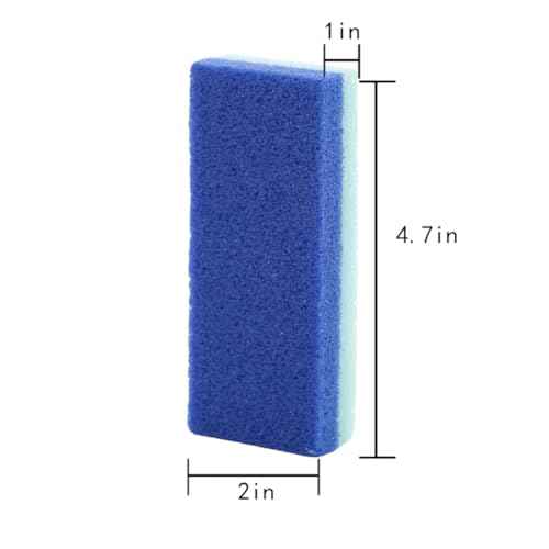 Foot Pumice Stone for Feet Hard Skin Callus Remover and Scrubber (Pack of 2) (Blue&Purple)