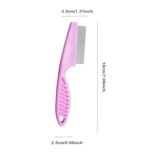 5pack Stainless Steel Fine Tooth Comb for Scalp Psoriasis, Hair Grooming, and Detoxing - Multifunctional Dandruff Removal Comb for Women, Men, Kids, and Adults