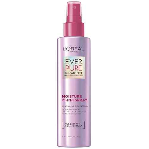 L'Oreal Paris Sulfate Free Moisture 21-in-1 Leave-In Conditioner for Dry Hair, EverPure, 6.7 fl oz