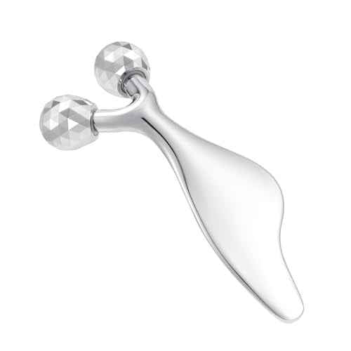 3D Metal Facial Roller Massager- Improves Complexion & Remove Eye Wrinkles, Face Massage Tool - Skin Tightening & Toning, Gua ShaTool-Tightens & Tones Skin Appearance.