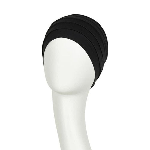 Christine Headwear Yoga Uni Bamboo TurbanHeadwear Women Black One Size