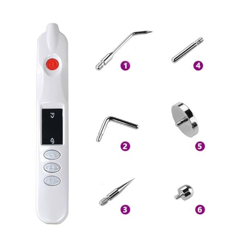 Rechargeable Micro Plexr Energy Arc Acne Treatment Gun Kit for Enhanced Absorption, Elasticity, Eyelids Lifting, Skin Tightening, Face Toning, Wrinkle Puffiness Reduction, Pore Care