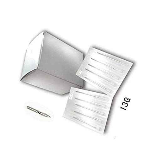 New Star Tattoo 100PCS 13G Steel Body Piercing Needles Supply