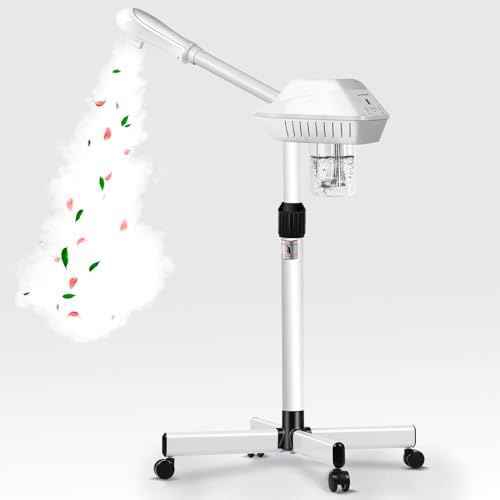 Professional Facial Steamer for Atomization Humidifier Atomizer, Adjustable Height and Angle, Face Steamer Clean Skin Firming Pores and Moisturizing Suitable for a Beauty, Spa, at Home