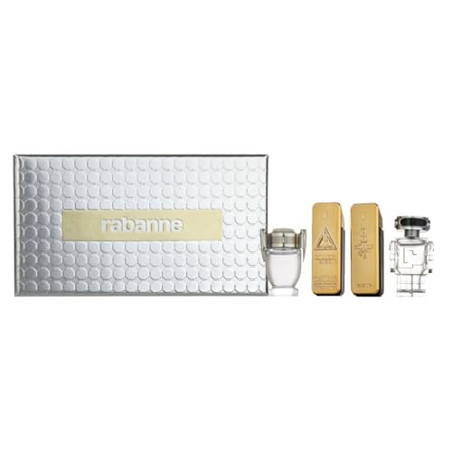 Paco Rabanne Men's Cologne Gift Set (4 x 5ml) Travel Variety