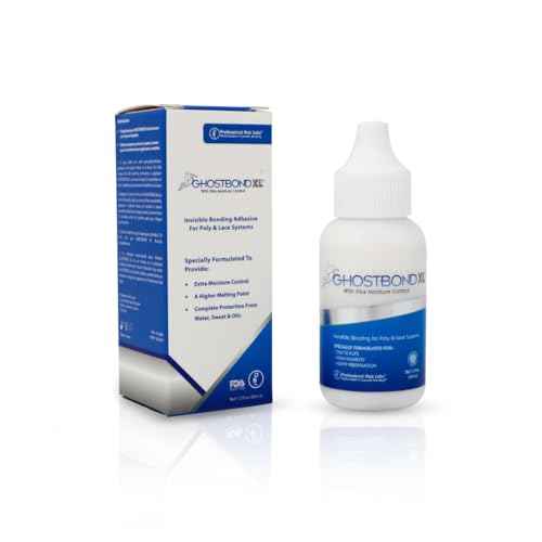 GHOSTBOND XL Hair Replacement Adhesive 1.3oz- Invisible Wig Bonding Glue: Water & Oil-Resistant, Non-Toxic, Light Hold for Secure and Natural-Looking Poly and Lace Hairpiece, Wigs & Toupee Systems