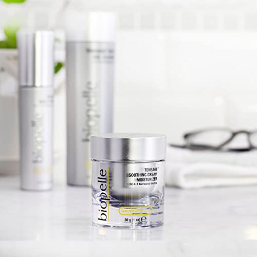 Biopelle Tensage Growth Factor Soothing Oil Free Moisturizer Face Cream with SCA 3 Biorepair Index, Snail Mucin Moisturizer for Oily Skin with Hyaluronic Acid and Antioxidants, 1 Oz