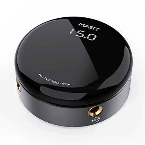 Mast Tattoo Power Supply, Halo2 Circle Digital Display Voltage, One Touch Easy Use for Tattoo Machine