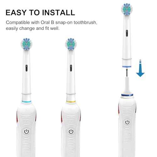 SetSail Toothbrush Heads for Oral B, 8 Pack Professional Electric Toothbrush Replacement Heads Medium Soft Dupont Bristles Replacement Toothbrush Heads Precision Clean Brush Heads Refills