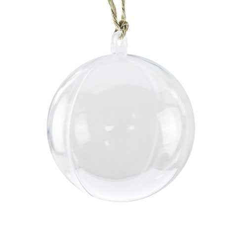 Super Z Outlet Clear Plastic Acrylic Bath Bomb Mold Shells Molding Balls Kit (60mm, 12 Pack)