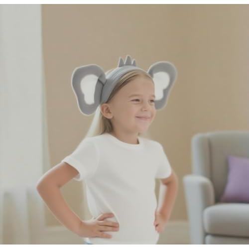jojofuny 2pcs Koala Ear Headband - Koala Hair Hoop, Plush Animal Headbands, Halloween Christmas Festival Animal Theme Party Cosplay Costume Headwear