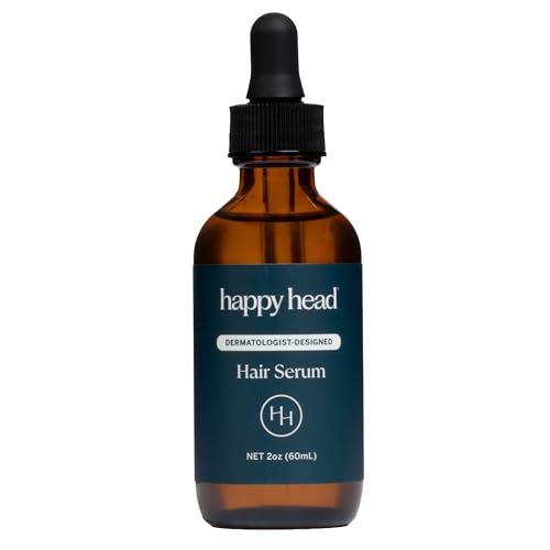 Happy Head Hair Regrowth Serum ? Leave-In Scalp & Hair Treatment with Procapil¢ç, Biotin & Rosemary ? Lightweight Formula ? 2oz