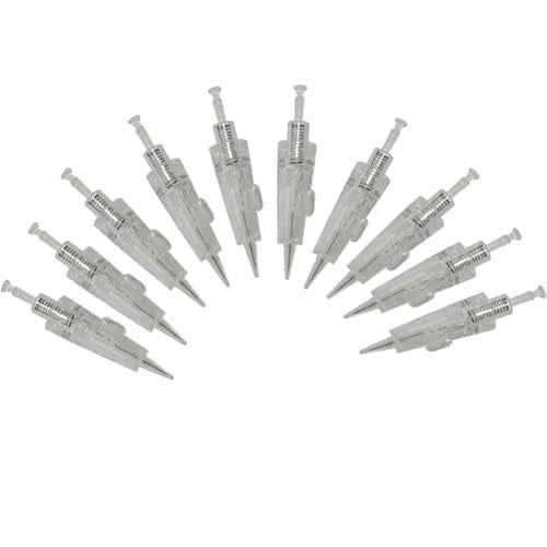 10PCS Permanent Makeup Tattoo Needles 1R Tattoo Machine Cartridge Needles for Eyebrow Tattoo Eyeliner Lip (1R)