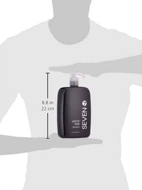 SEVEN Haircare KENTE BOND Shampoo for Split Ends + Damaged Hair, Sulfate Free, Cruelty Free with Green Tea, Guar & Pro Vitamin B5 for Men & Women, Made in USA, 32 oz.