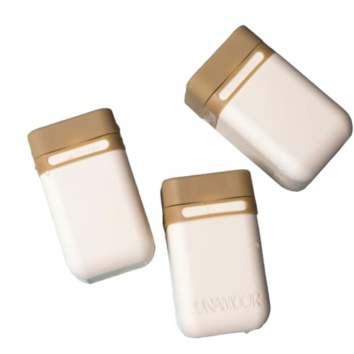 Leakproof Travel Toiletry Bottles Set | Stackable TSA Approved Reusable Containers | 3 Sizes 3oz, 2oz, 1oz | Travel Size Bottles for Shampoo, Lotion, Toiletries (3 Large (3.4oz))