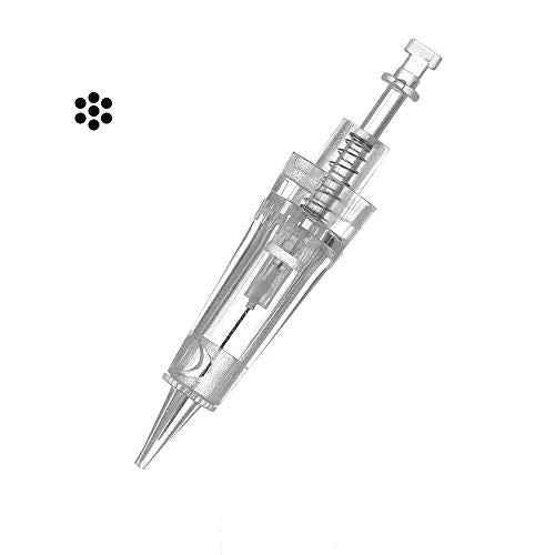 20pcs Permanent Makeup Tattoo Needles 1P/3P/5P/5FP/7FP Tattoo Machine Pen Cartridge Needle for Eyebrow Eyeliner Lip Microblading Shading (1P)