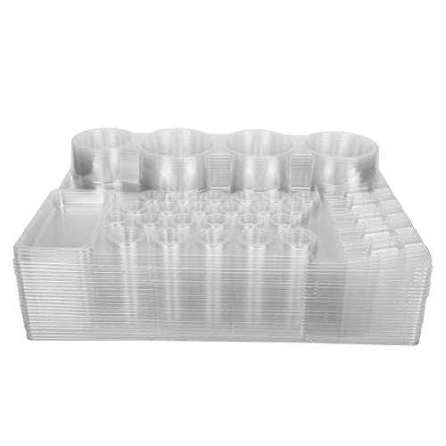 24pcs Tray, Cartridge Tray Disposable Ink Cup Holder Stand Plastic Needle Pigment Tray Accessory Items For Tattooists