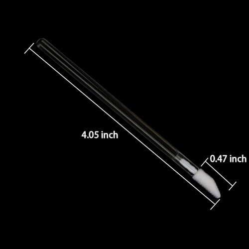300 Pieces Disposable Lip Brushes Premium Lipstick Gloss Wands Applicator Makeup Tool Kits, Clear Handle