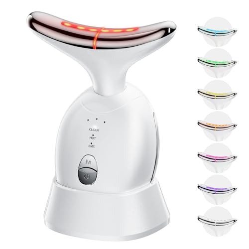 Facial & Neck Massager: Red Light Therapy for Women, Skin Lifting Beauty Device,7 in 1 LED Facial Sculptor Tool for Women's Daily Skincare