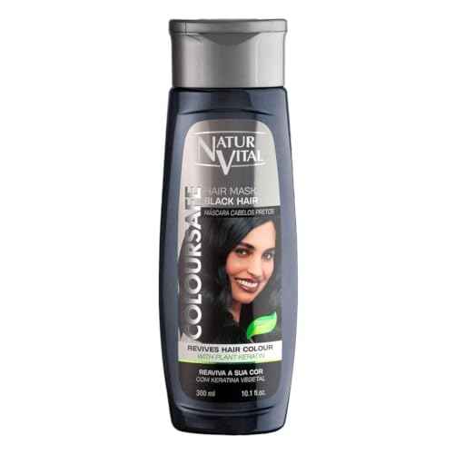 Colouring Hair Mask - Repairs and Colours - 300 Ml/Natural & Organic. (Black Hair)