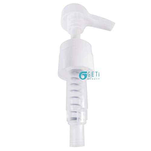 2-Pack Liter 33.8 oz Shampoo Conditioner Pump Dispenser | Fits Most Salon Brand Liter Size Bottles with a 1-inch Wide Opening | Not Compatible with Joico or Amika Bottles | White | by Geti Beauty