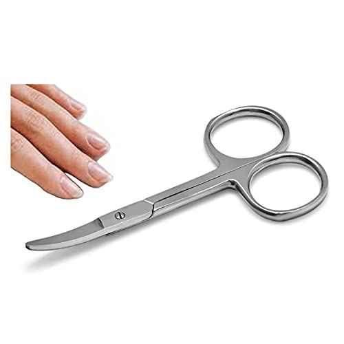Baby Nail Scissors With Round Tip 4.5" Eyebrow, Dry Skin, Eyelash, Nose Hair For Men And Women Daily Use
