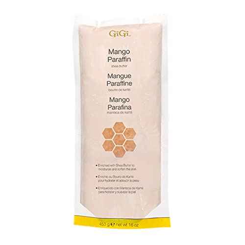 GiGi Paraffin Wax Refill with Mango & Shea Butter ? Ultra-Hydrating Hand & Feet Treatment, Compatible with Paraffin Bath & Machine, 16 oz
