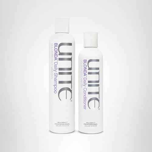 UNITE Hair – BLONDA Daily Shampoo & Conditioner – Maintains Blonde, Hydrates, Protects, 10oz, 8oz