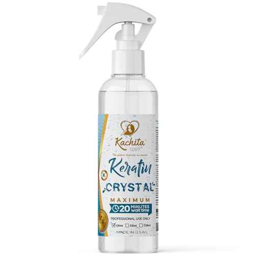 NEW Keratin Crystal Maximum Kachita Spell 20 min Express HairTreatment long Lasting Blowout Professional Results Straightening and Smoothing Queratina Keratina 16 floz