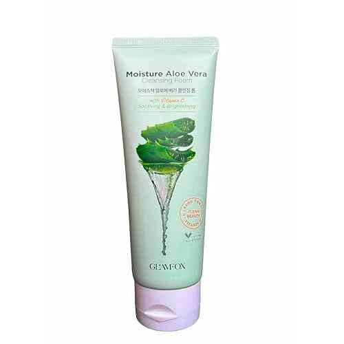 Moisture Aloe Vera Cleansing Foam with Vitamin C, 5.29 Fl Oz (Pack of 1)