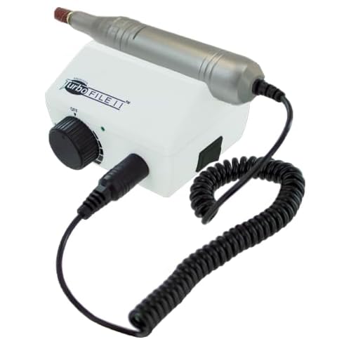 Medicool TurboFile II Electric Nail File -White Lightweight 30,000 RPM Quiet No Vibration Locking Chuck 3/32 Tools | TURBOFLEII